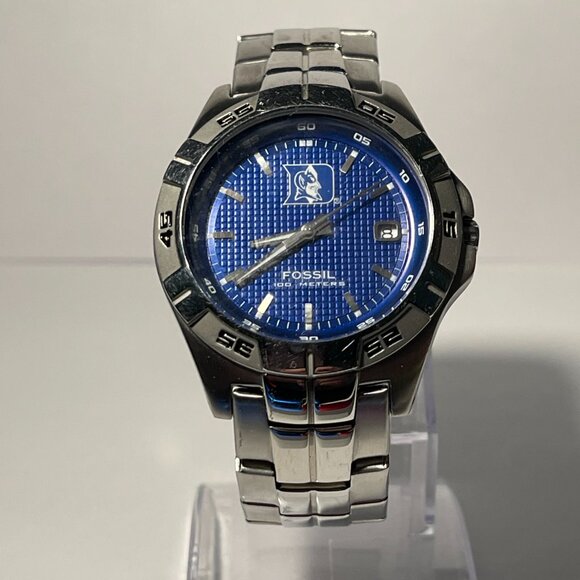 Duke Blue Devils NCAA Stainless-Steel Watch by Fossil NEW (RARE) - Picture 1 of 8